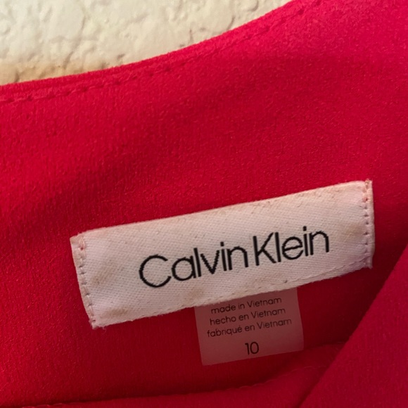 Hot pink dress with gold zipper - Picture 3 of 3